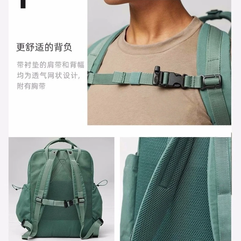 Asgony Unisex Outdoor Backpack School Bag Top Buckle Waterproof Large Capacity Travel Mountaineering Backpack