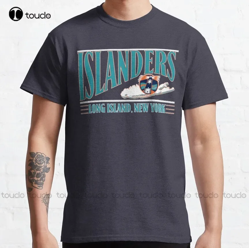Vintage Long Island Islanders Reverse Retro Hockey  Classic T-Shirt Birthday Shirt Custom Aldult Teen Unisex Xs-5Xl Cotton New