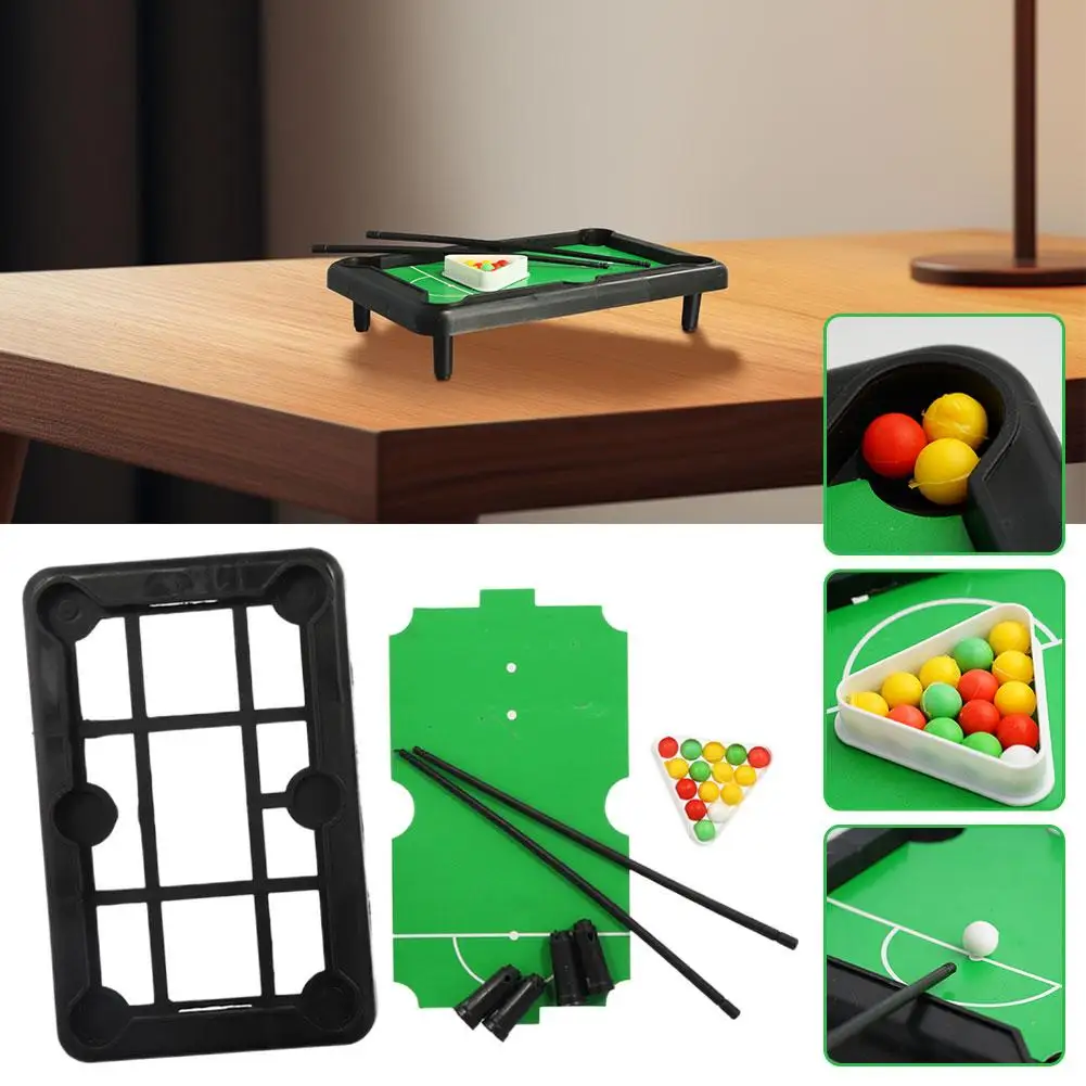 Mini Billiards Pool Table Toy Mini Pool table Set Snooker Toys Parent-Child Interactive American Table Billiard Education Toys