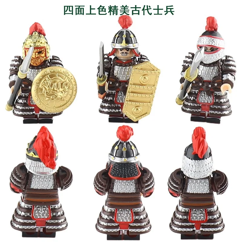 Medieval War Building Blocks Legends Of The Three Kingdoms Ancient Action Figures Soldiers Shield Sword Weapons Construction Toy