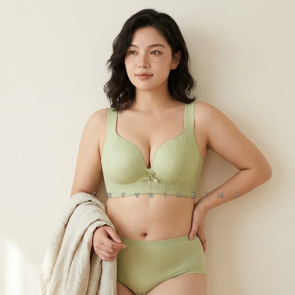 Wireless Bra for Large Bust Women Comfort Wireless Full Coverage Bra High Side Coverage Lift Support Soft Seamless Brassiere