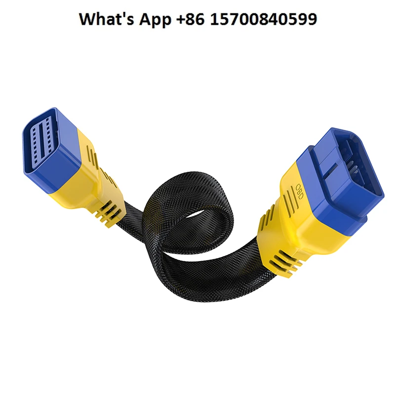Universal OBD2 Extension Cable X431 Conversion Plug 16 Pin Core Male to Female Car Detector Diagnostic Tool