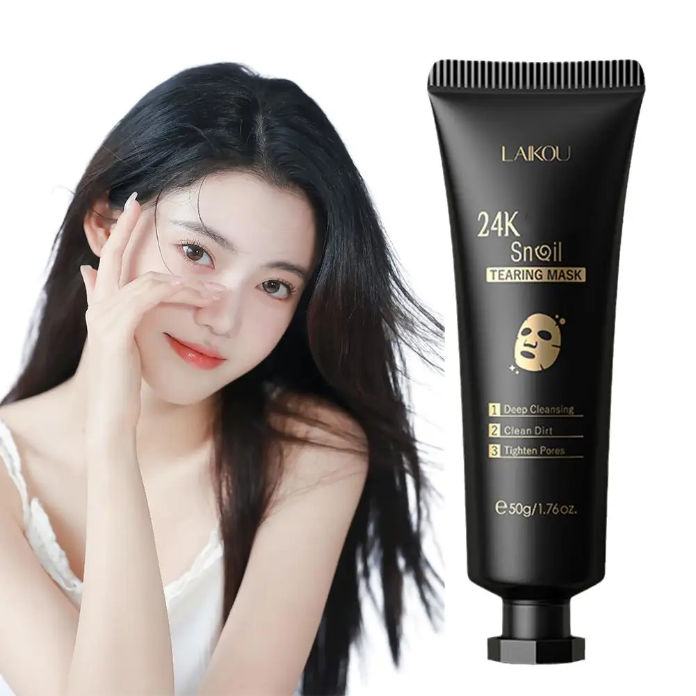 Laikou 24 Karat Gold Peeling Gesichts maske straffend aufhellende Tränen Haut maske Produkte Entfernung von Mitesser Pflege Gesicht k9h1