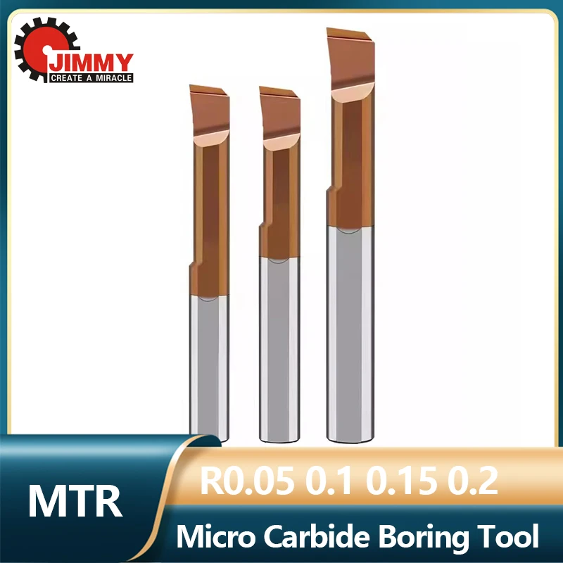 

JIMMY 1 шт. HRC55 MTR малого отверстия, расточные инструменты для кабины, миниатюрный инструмент для внутренней токарной обработки, внутренние сейсмические расточные инструменты с ЧПУ