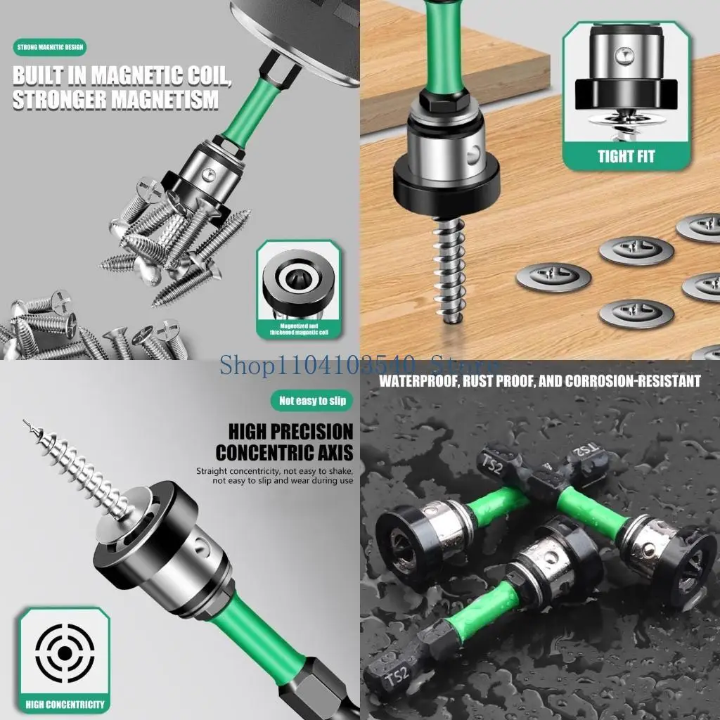 

02DC 5Pcs PH2 Screw Setter, Positioning Screwdriver Bits for Plasterboard Locating Batch Head For Woodwork