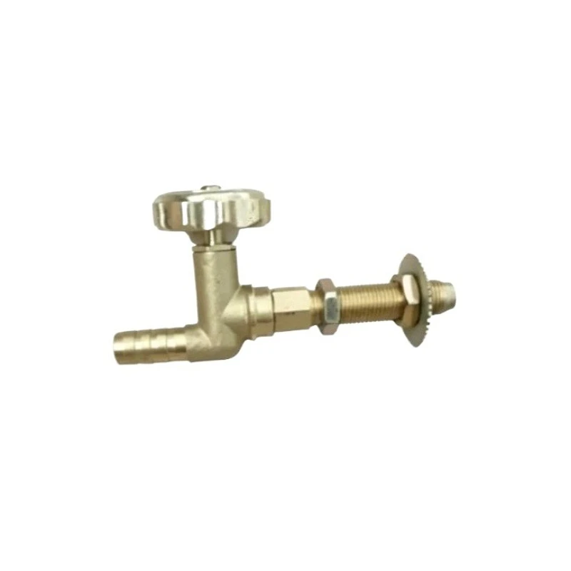 Brass Integrated Gas Valve for LPG Stove Thread Dia 12mm L 46mm Control Switch Assembly for High-Pressure Burner