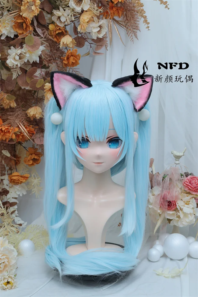 

(NFD-47-22)Customize Full Head With Lock Crossdress Doll Female/Girl Japanese Anime Cartoon Character Kig Cosplay Kigurumi Mask