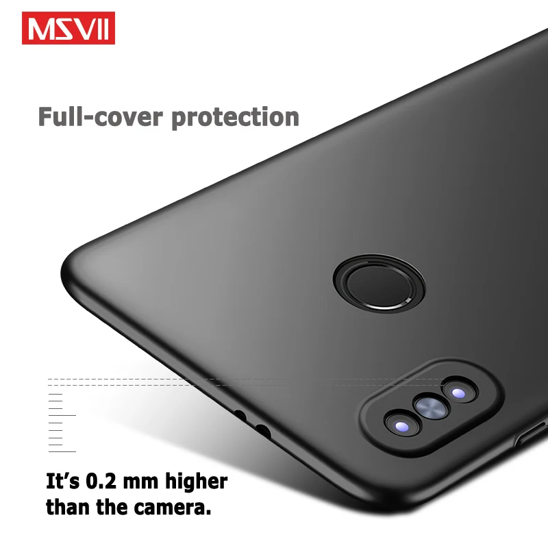 Pour Xiaomi Redmi Note 5 Pro étui MSVII Ultra mince dur PC givré couverture pour Xiaomi Redmi Note5 Pro Global antichoc coques de téléphone