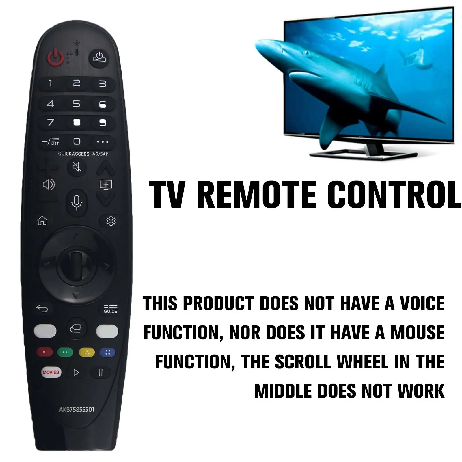 For Tv Magic An-mr19ba/mr18ba Replacement An-mr20ga With Remote Mr19ba Function Control Pointer Mr18ba Replacement M4h8