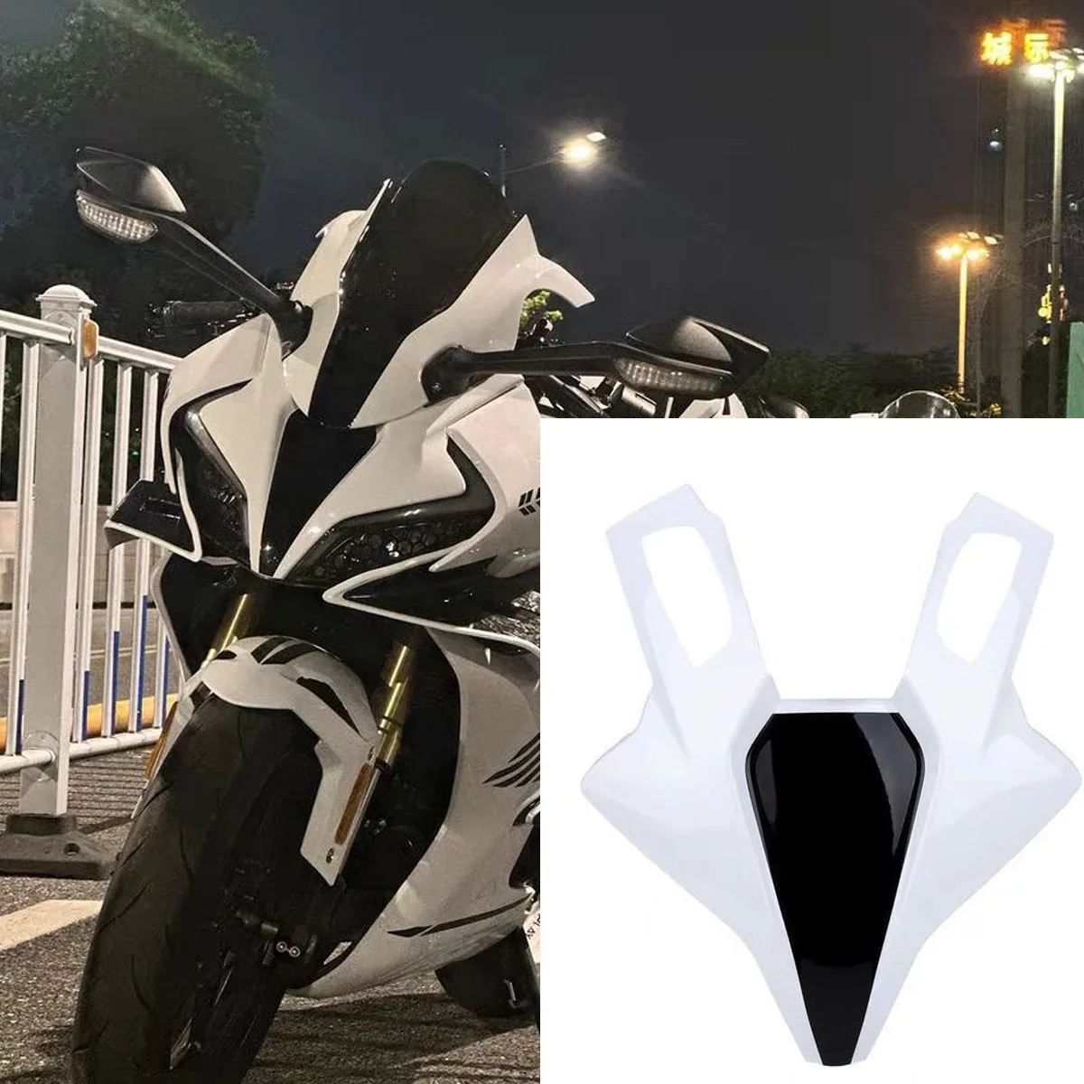 Motorcycle front face modification covered panel front headlight mask cover easy install Fit For CFMOTO 450SR 450SRS 450SS CF450