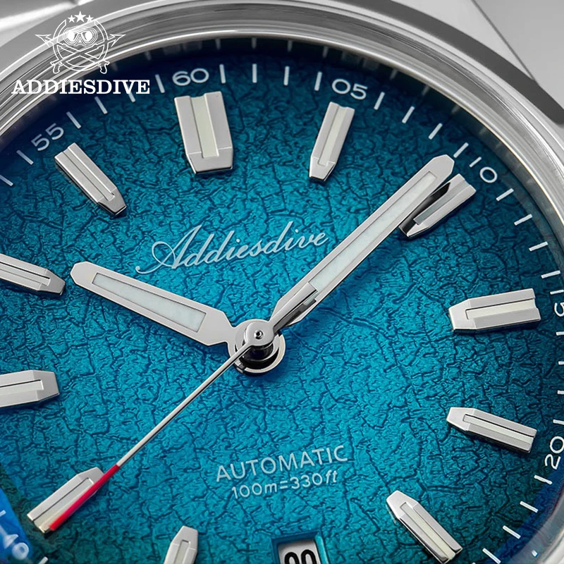 

ADDIESDIVE New Gradient Watch Automatic Mechanical K1 Mineral Glass Stainless Steel Waterproof 100m Watches Japan 8215 Luminous
