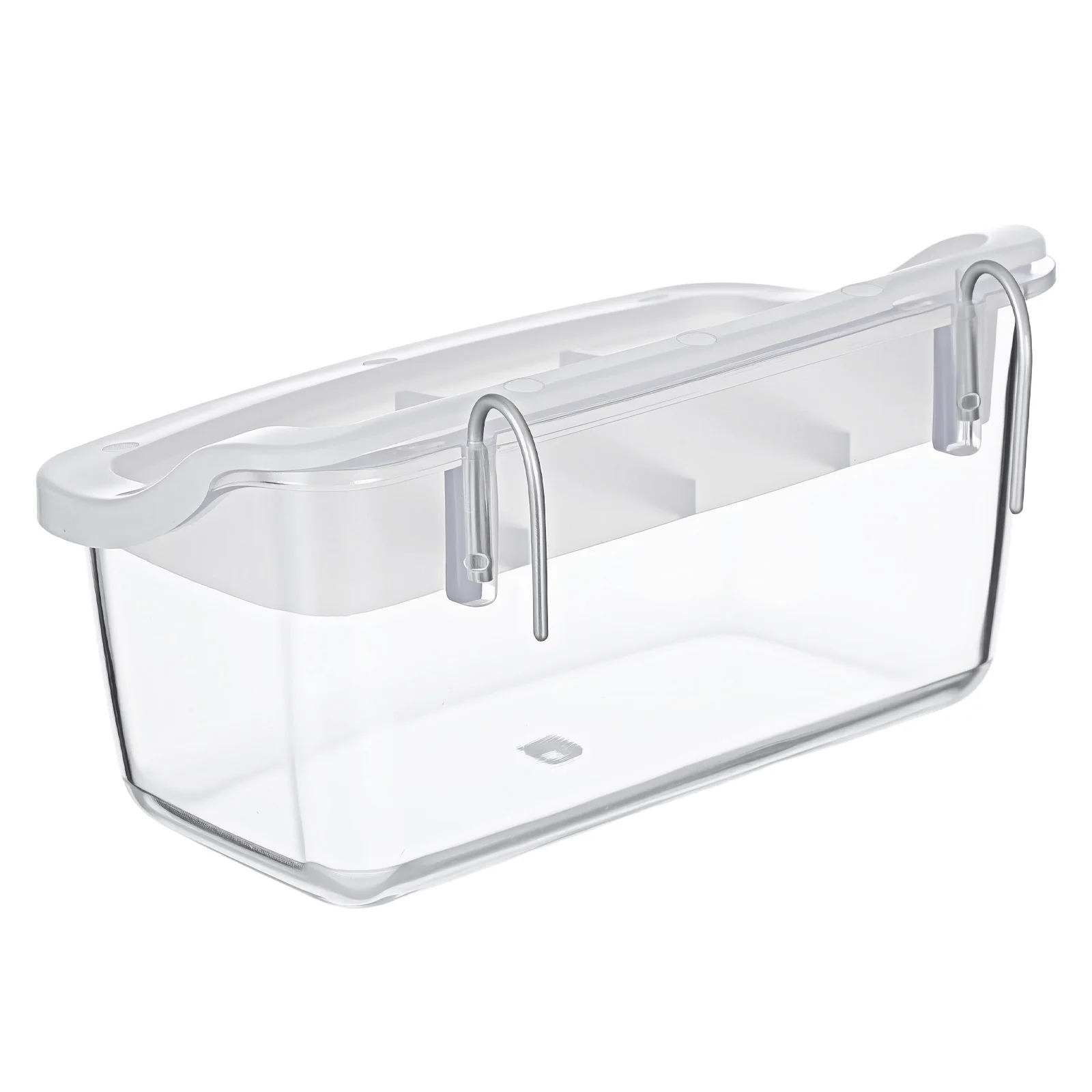 

2Pcs Small Bird Feeder Durable Plastic Cage Food Bowl Easy to Use and Clean for Outdoor Birds Bird Feeder for Cage