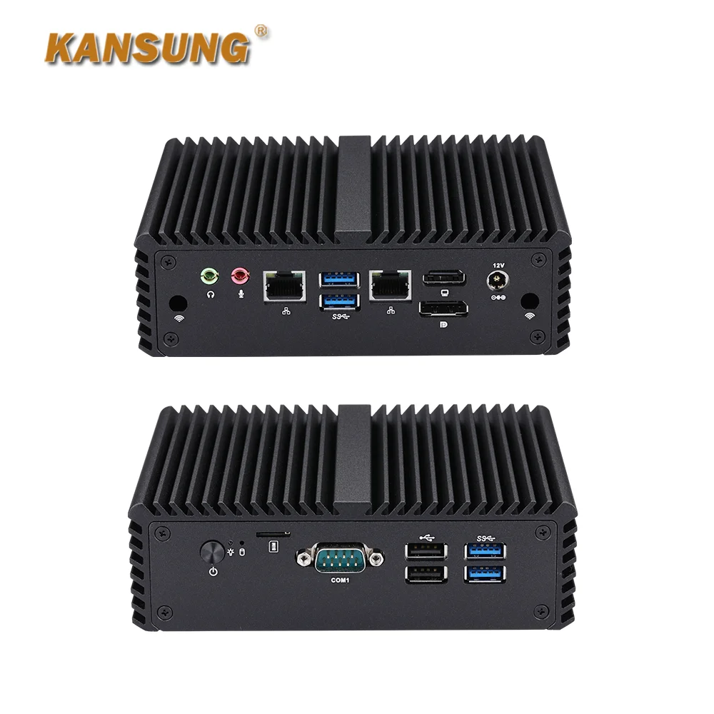 Barebone 10th Gen Comet Lake Processor 5205U i3-10110U i5-10210U i7-10710U DDR4L M.2 SSD Dual 2.5 Gigabit LAN Office Mini PC