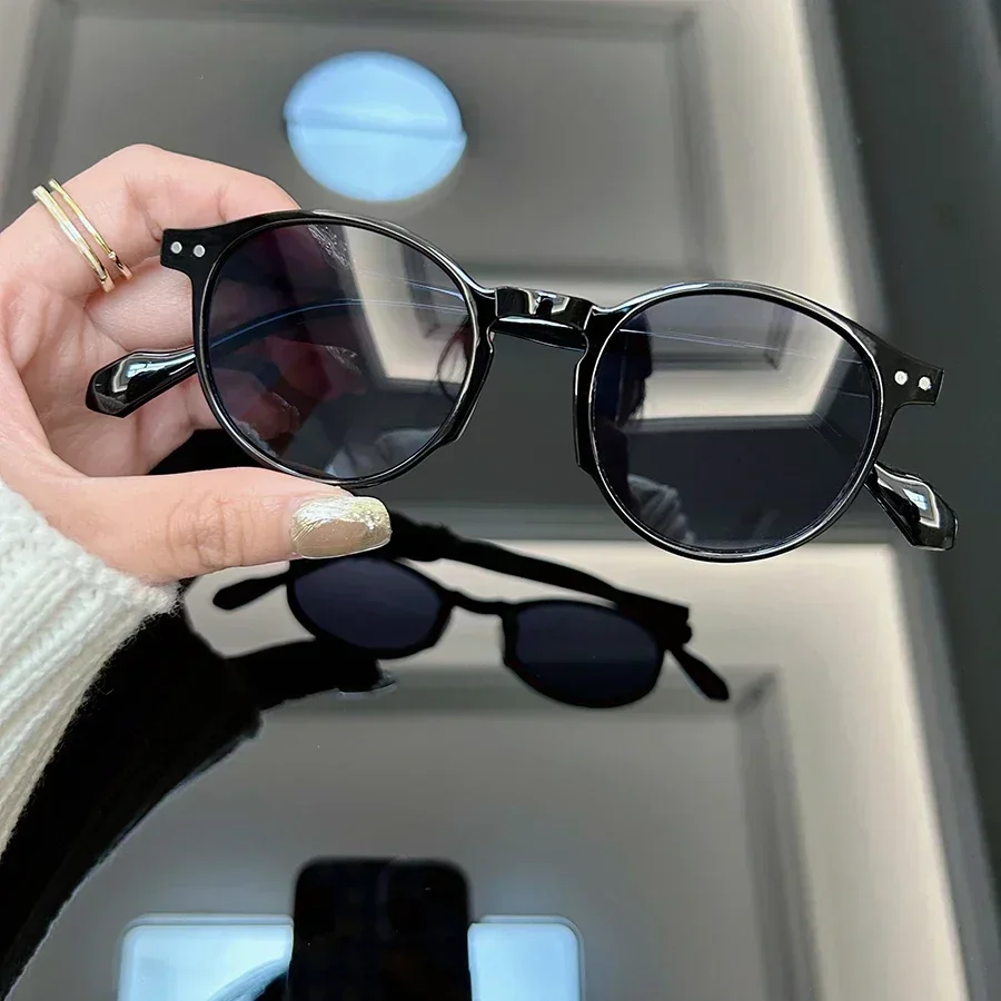 Vintage Round Sunglasses Women Men Brand Designer Sun Glasses Male Female Cat Eye Frame Fashion Retro Shades Oculos De Sol