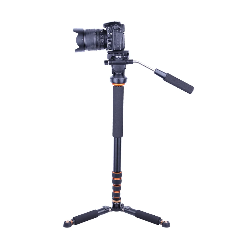 Q238 Professional flexible Aluminum Alloy Camera tripod Monopod Lightweight 68