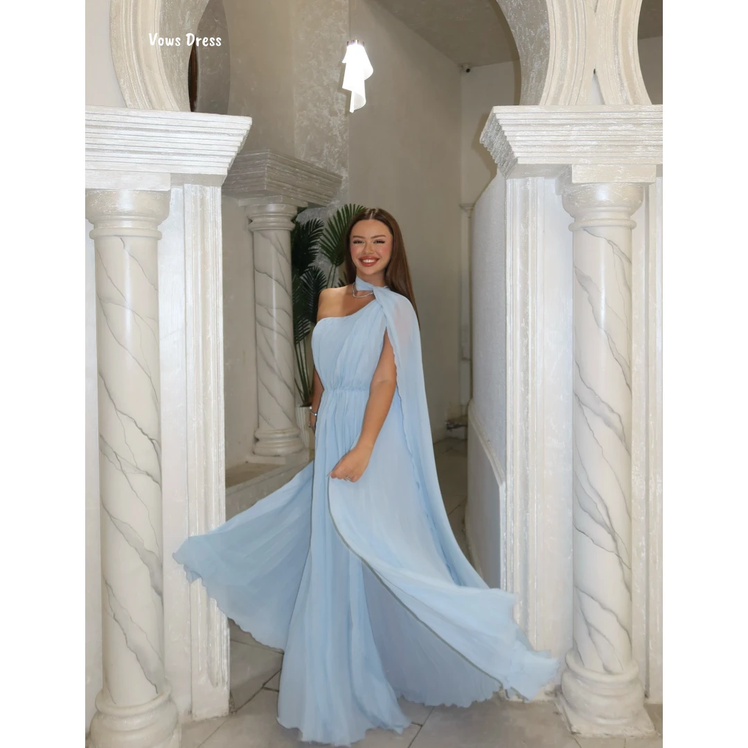 Vows-vestidos elegantes para mujer, para ocasiones especiales, cuello redondo, vestidos De baile hechos a medida, línea A, batas De gasa para cóctel y graduación