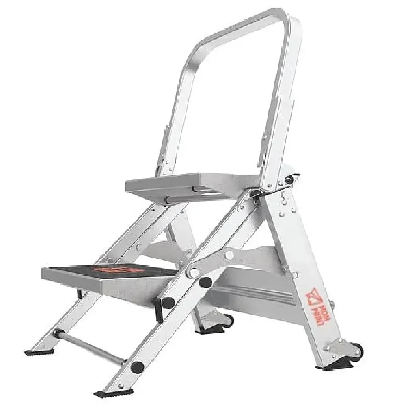 

2 ступени, алюминиевый табурет-ступенька, 300 фунтов. Грузоподъемность, Серый