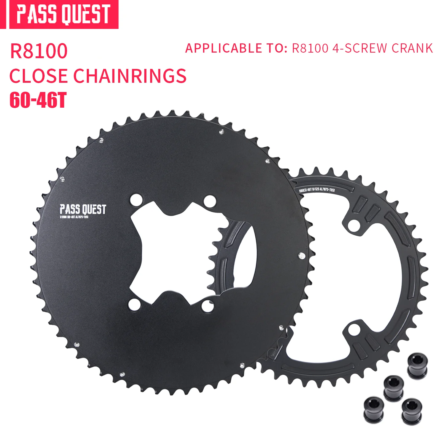 60-46T 2025, neues Design für Shimano ULTEGRA R8100 Dura-ace R9200 48–35T 56–42T DUAL DISC Doppelkettenblätter 110 bcd