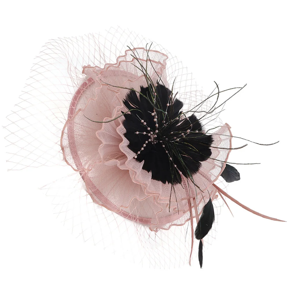 قبعة فاسيناتور للنساء، عصابة رأس مرنة، مشبك شعر، مادة ممتازة، ملابس مريحة، شبكة عصرية، شاي شبابي أنيق #4