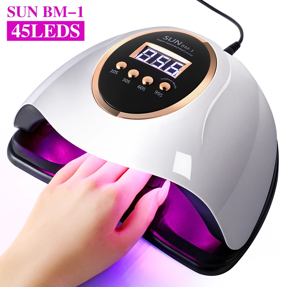 Smart Sensing UV Lamp Dual Light Source Lamp Beads Design, Detachable Bottom Plate, Professional Nail Gel Dryer for Home Salon