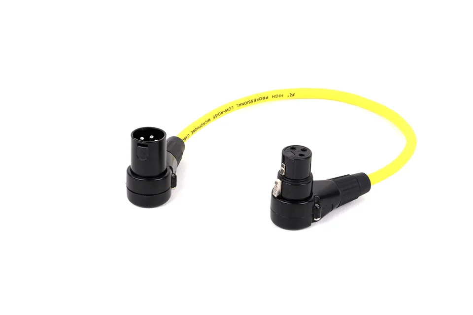XLR-Kabel, 90-Grad-Stecker auf Buchse, Audiokabel, Kanone, symmetrisches XLR-Karton-Mikrofon, Mischpult, Soundkarte, Verlängerungsleitung – Detail 4