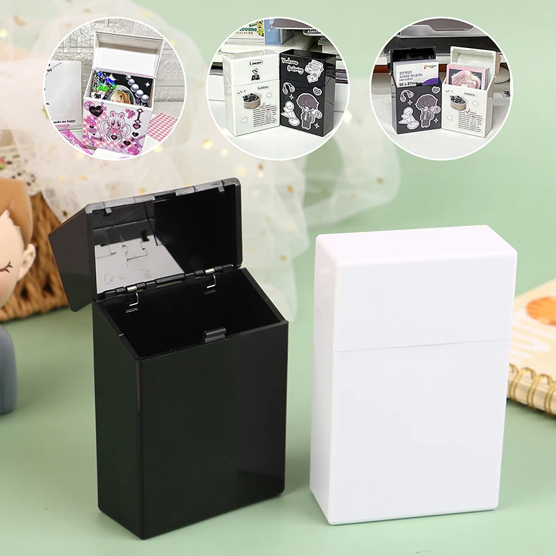 1PC Plastic Kpop Idol Photo Card Storage Box Pop-up Type Game Card Collection Case Organizer Box Portable Case Packaging Supplie