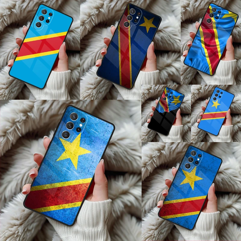 Democratic Republic of Congo Flag Phone Case For Samsung Galaxy S24 S25 S26 Ultra S22 S23 Plus S21 S20 FE Note10 TPU Cover