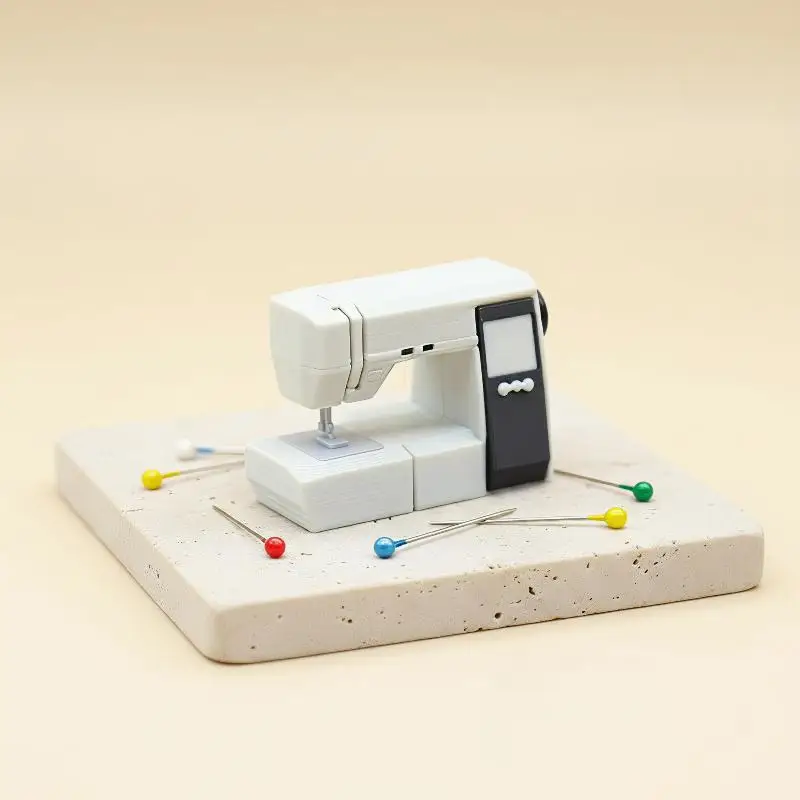 Miniature Retro Sewing Machine for Dollhouse Non-toxic PLA Material Good Texture for DIY Craft Home Small Decoration Gift