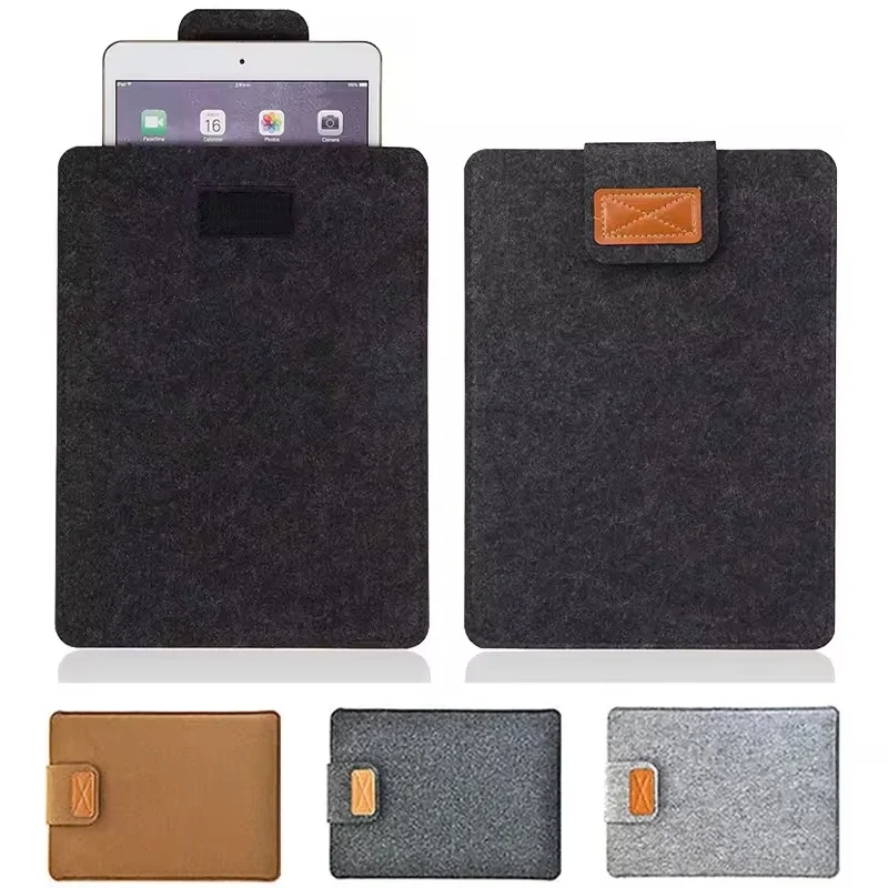 Premium Felt Laptop Sleeve 11 13 15 Inch Tablet Protective Storage Bag Portable Office Accessories For iPad MacBook Air Laptops