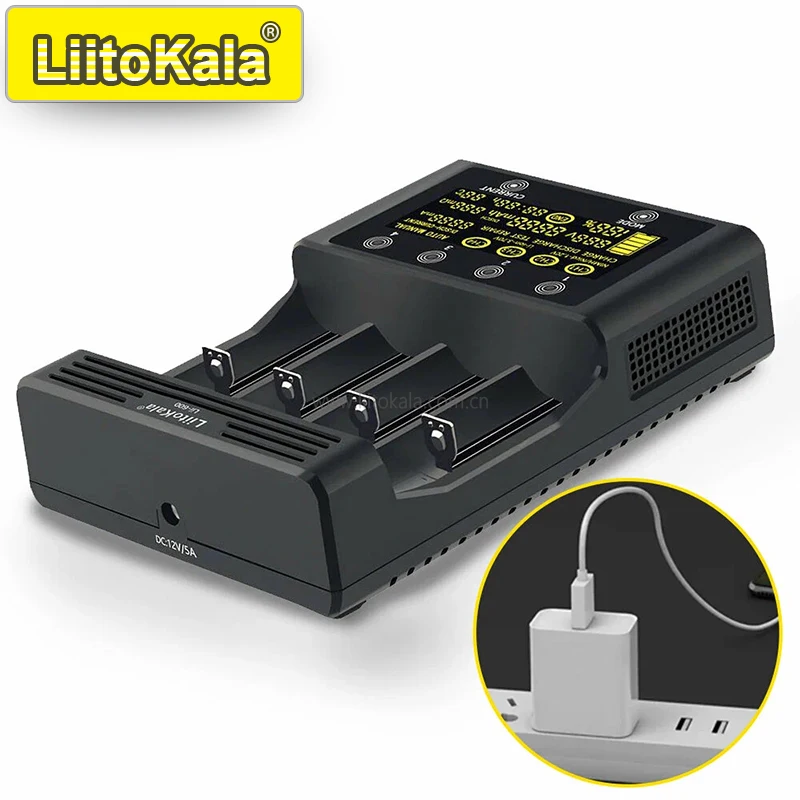 18650/21700/26650/AA/AAA/Ni-MH/Li-ion용 LiitoKala L... - 2