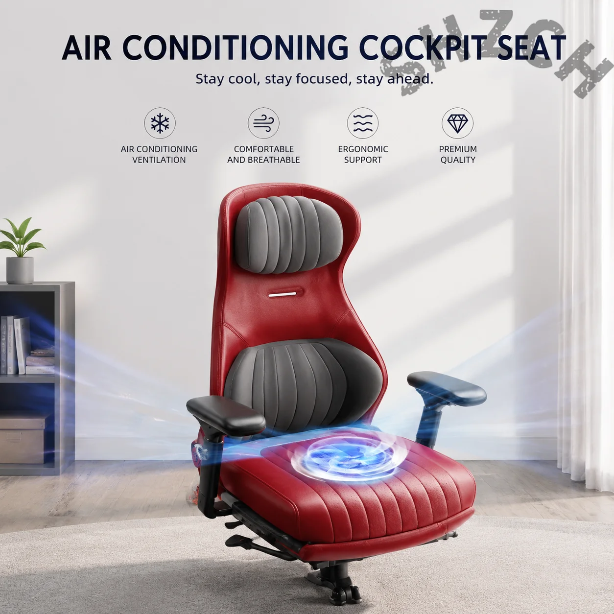 Ergonomic Office Chair for Gaming and Remote Work – Adjustable Lumbar Support, Breathable Mesh Back, Smooth Casters