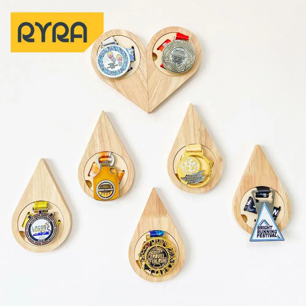 Combination Medal Economic Be In Common Use Wooden Honeycomb Display Stand Medal Rack Multifunctional Firm Medal Display Rack