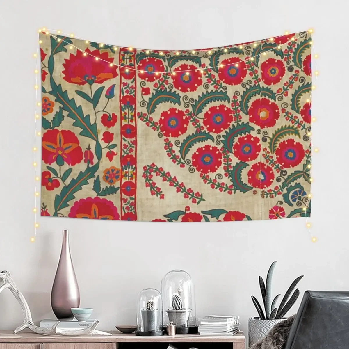 Vintage Bohemian Suzani Tapestry Bedroom Organization And Decoration Decor For Room Wall Decor Hanging Carpet Wall Tapestry