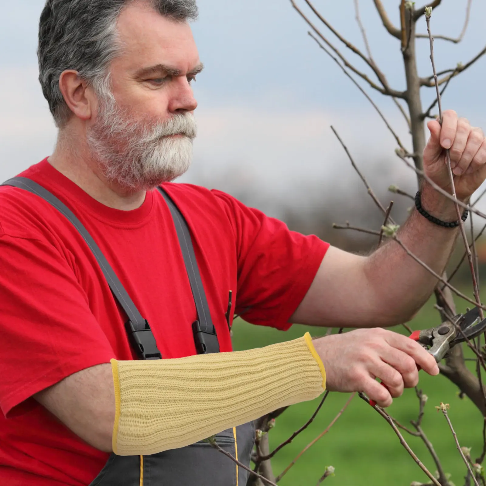 

Hppe Cut Resistant Arm Sleeves for Men Gardening Protective Elbow Wraps Bruising Injury Prevention Lightweight Breathable