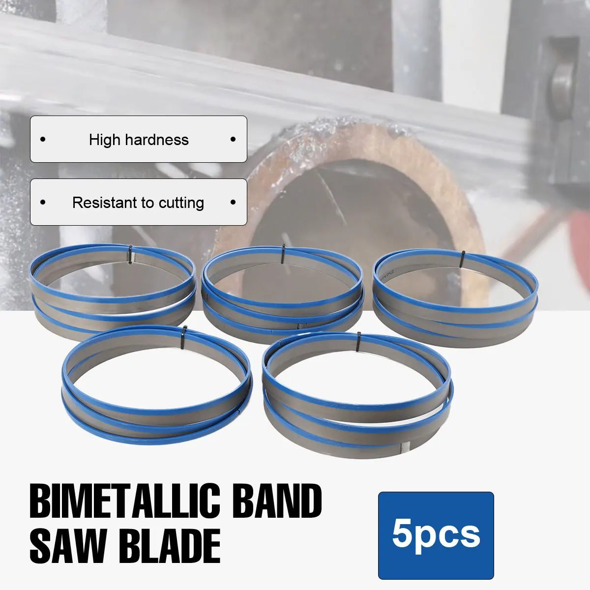 3/5 Stück M42 Bimetall-Metallschneidebandsägeblatt 2720*27*0,9 MM Bi-Metall Bandsägeblätter für Holzbearbeitung und Metallschneiden – Detail 1