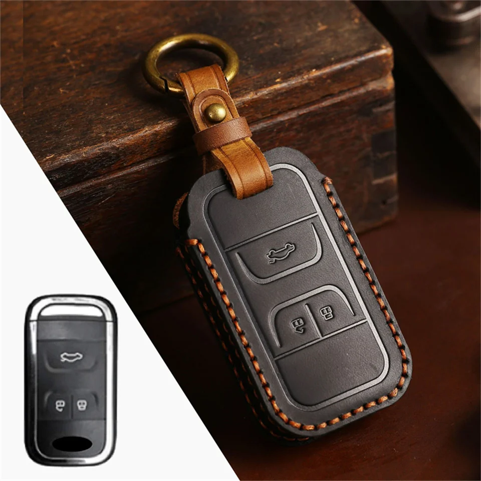 Car Key Cover For Chery Tiggo 8 7 5X 2019 2020 Smart Keyless Remote Fob Protect Case Keychain Car-Styling Holder Accessories