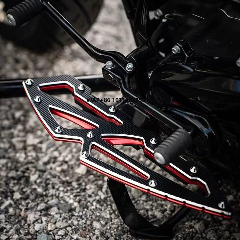 

Motorcycle Accessories Rider Passenger Pedal Aluminum New Retrofit/Upgrade Fit Touring FL Softail Modified Back Foot Rest