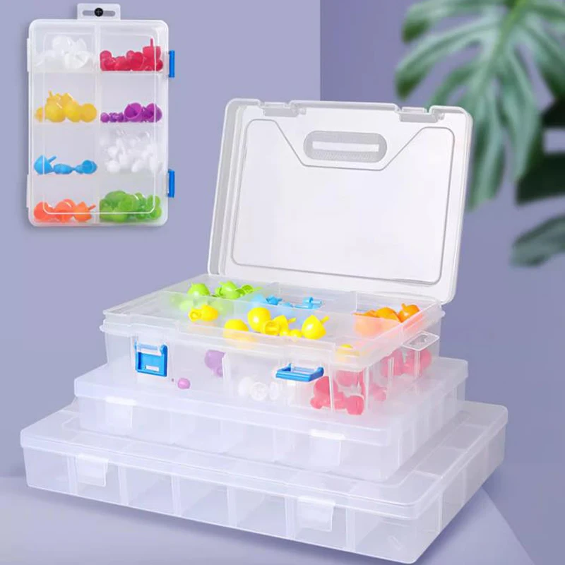 Tool Box for Garage Plastic Organizer Containers Storage Suitcase Screw Professional Jewelry Toolbox Electronic Components