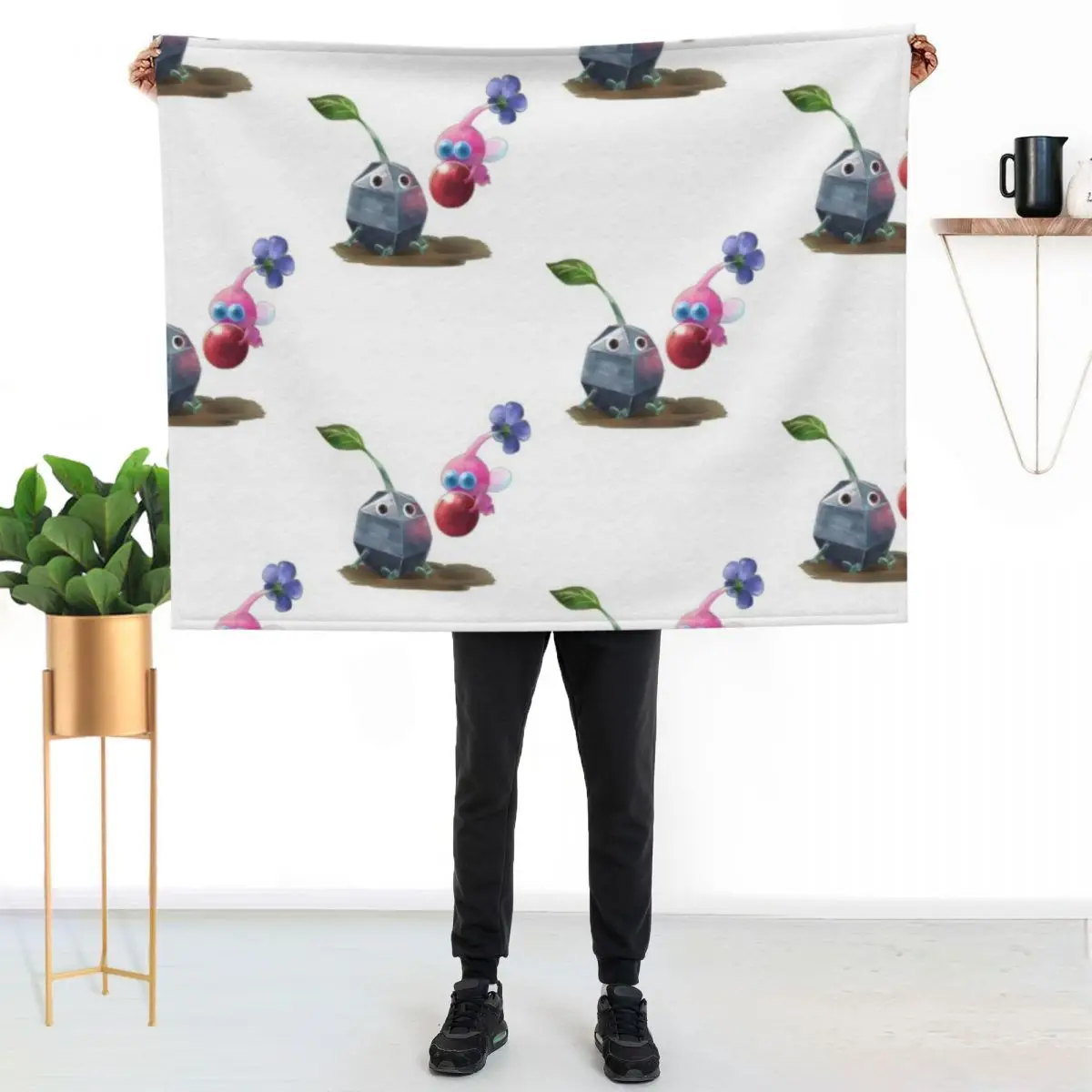 Pikmin 4 Throw Blanket Stylish Warm Blanket for Living Room Bedroom