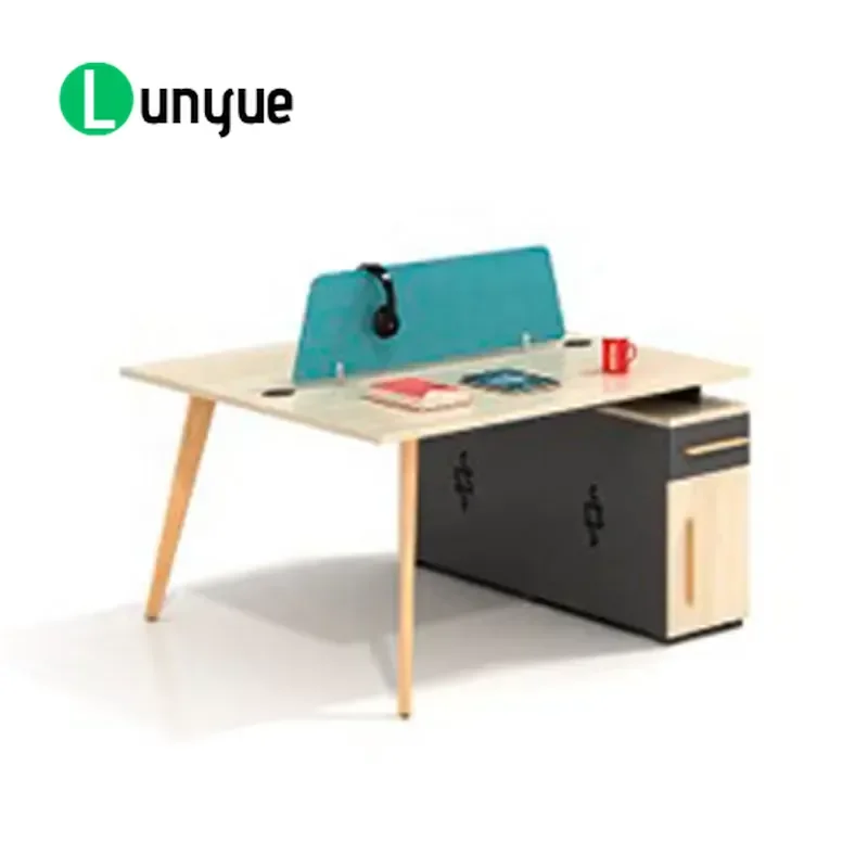 Modern I-Shaped Computer Desk Workstation for Home Office 2 or 4 Person Setup Spacious Desktop Ergonomic Design Sturdy Frame