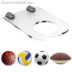 Wall Mount Ball Support Acrylic FootBall Display Stand Basketball Bracket Holds for Volleyball Soccer Balls Holder