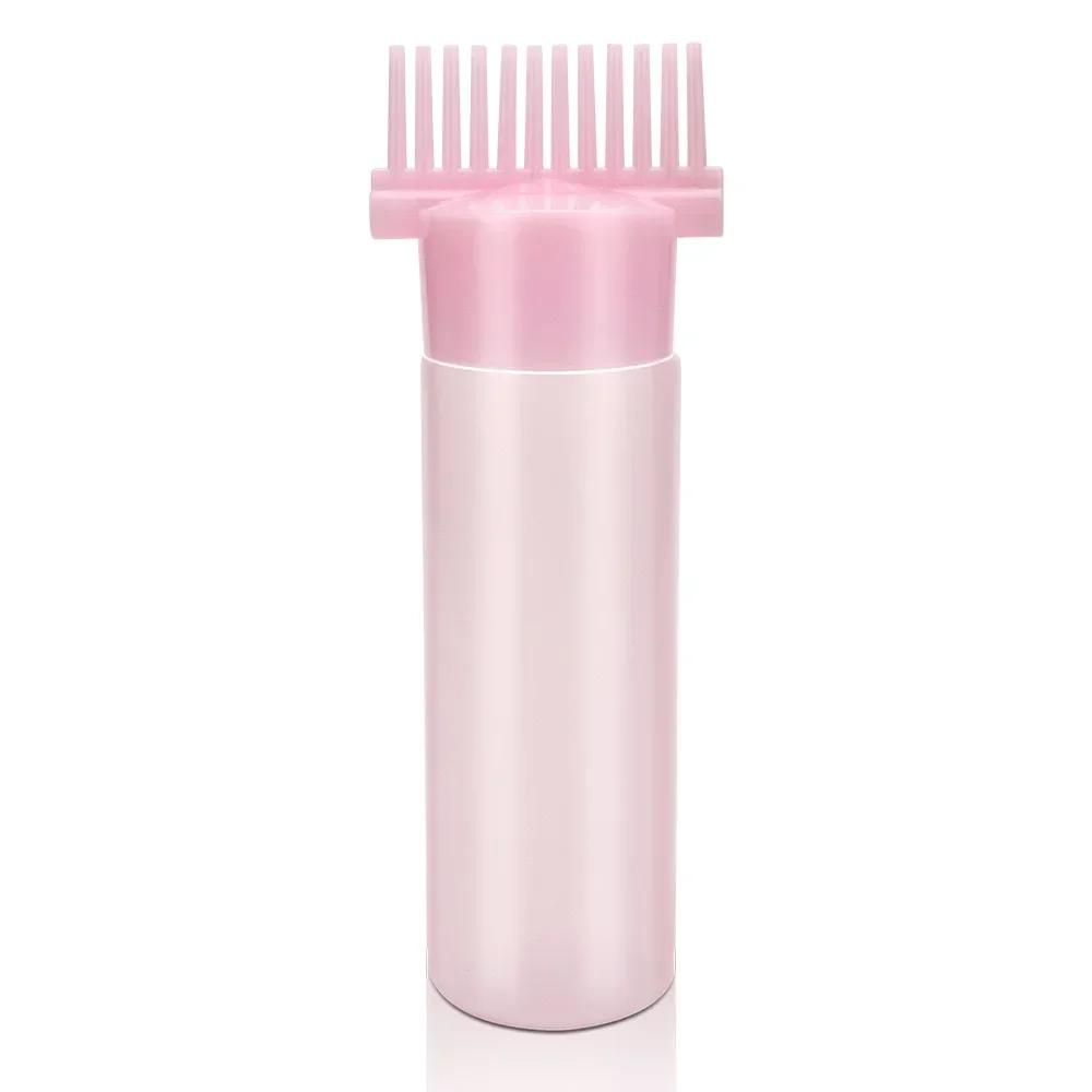 120ml Hair Dye Refillable Bottle Applicator Comb Multicolor Plastic Dispensing Salon Oil Hair Coloring Hairdressing Styling Tool