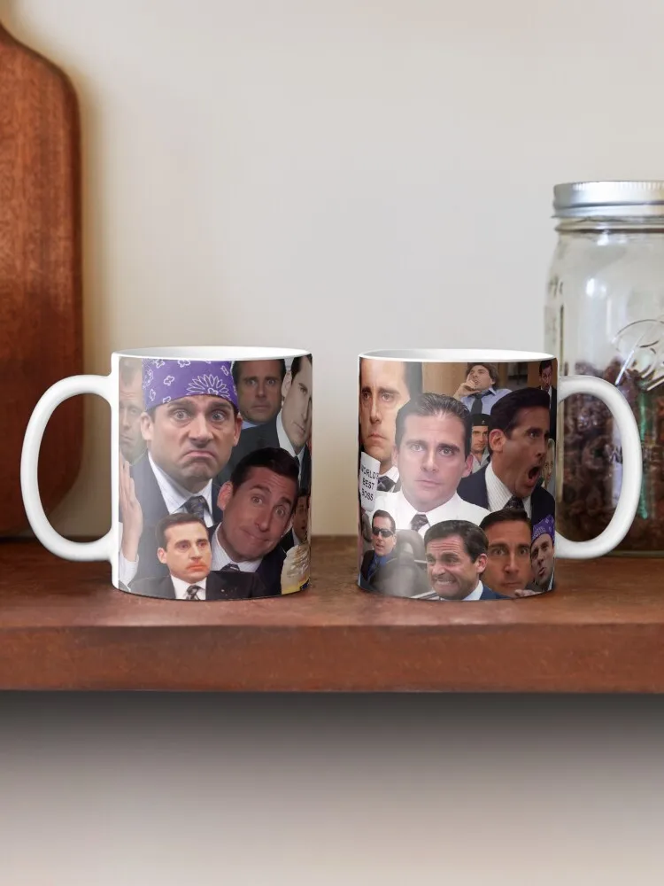 Michael Scott Collage Ceramics Coffee Mugs, Tea Cup, Milk Cups, Drinkware, Gifts