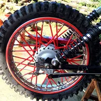 Universal Spoke Wrap Kit Skins Protector Cover 36PCS 17cm for Dirt Bike Motorcycle Motocross Bicycle Wheel Rim Spoke Covers