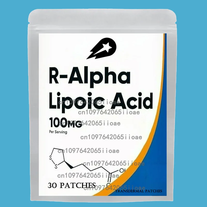 

30 Patches R-Alpha Lipoic Acid Transdermal Patches High Potency for Cellular Energy & Metabollic Function