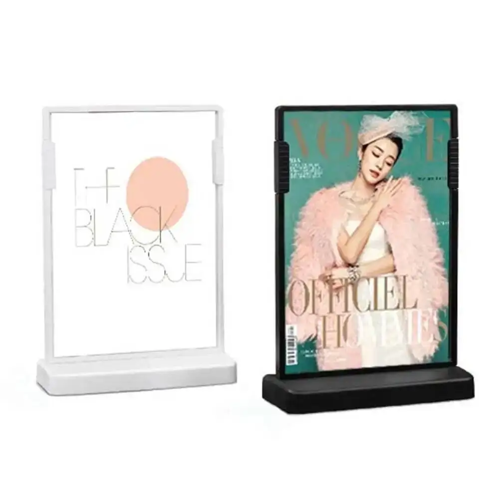 6pcs 148*105mm Label Price Tag Sign Photo Frame T Sign Poster Label Holder Display Rack Desktop Price Talker Picture Frame Stand