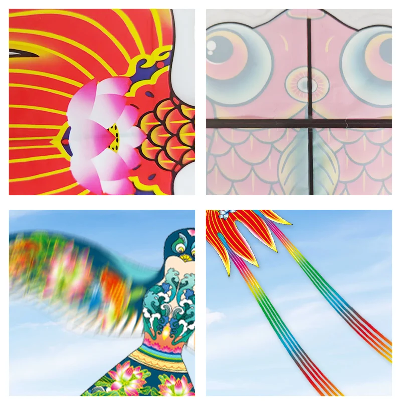 Paradise Bird Cartoon Mini Plastic Speelgoed Vlieger met 40 cm Vissen Vlieger Hengel Kinderen Vlieger Cadeaus voor Kinderen Outdoor Fun Kinderen Speelgoed