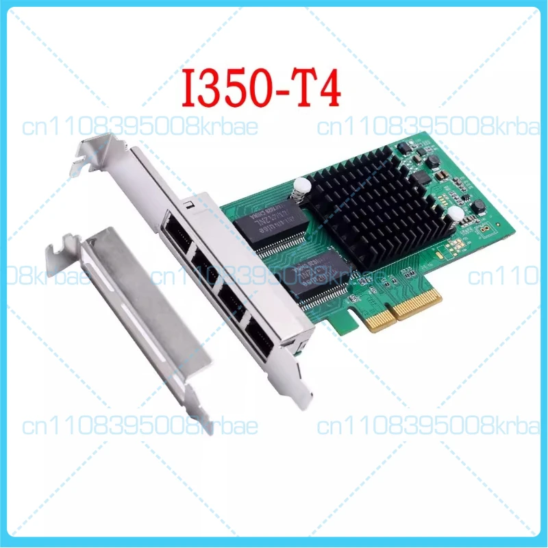 

For DIEWU PCI-E 4-Port Gigabit Network Card for Intel I350-T4 Server & Desktop PC Ethernet Card