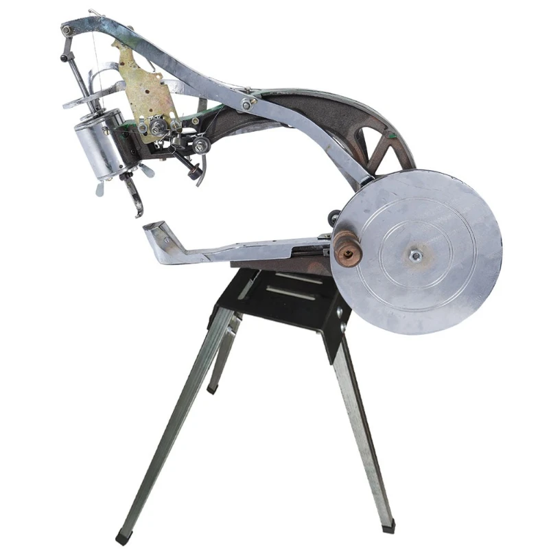 Shoe-making cotton towing thick material sewing shoe mending machine foam bottom inclined head machine