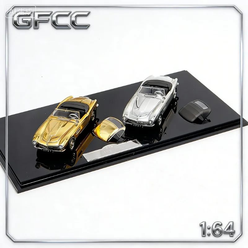 

GFCC 1:64 Винтажный автомобиль с открытым верхом, литая модель из сплава, подарок для мальчиков, высококачественная статическая коллекционная модель для взрослых.